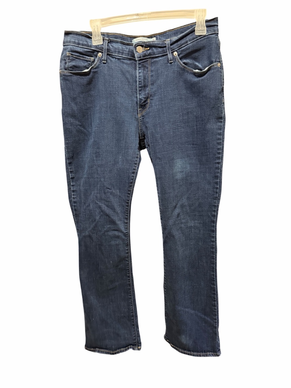Levi's Women's Boot Cut Jeans in Dark Blue Denim